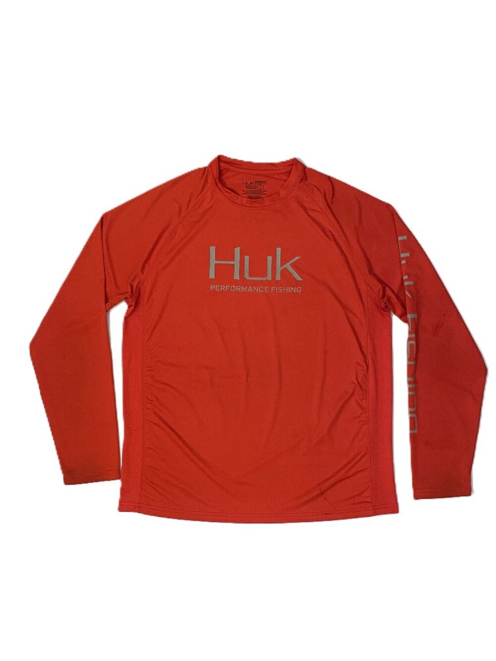 Huk Fishing Shirt Mens Large Pursuit Long Sleeve H1200150 Performance *FLAWS*